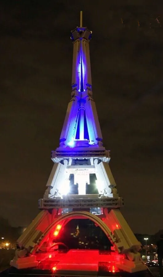 Комплект светодиодных ламп(только комплект света) для архитектурного освещения Эйфелевой башни, совместимый с 21019