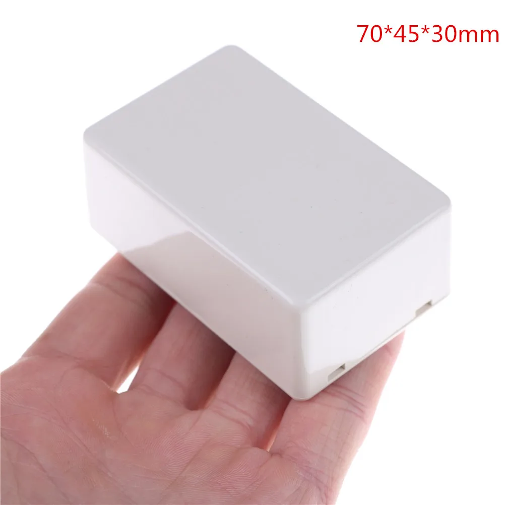 

1/2Pcs White 70*45* 30mm Junction Box Plastic Waterproof Cover Project Electronic Instrument Case Enclosure Box Hot Sale