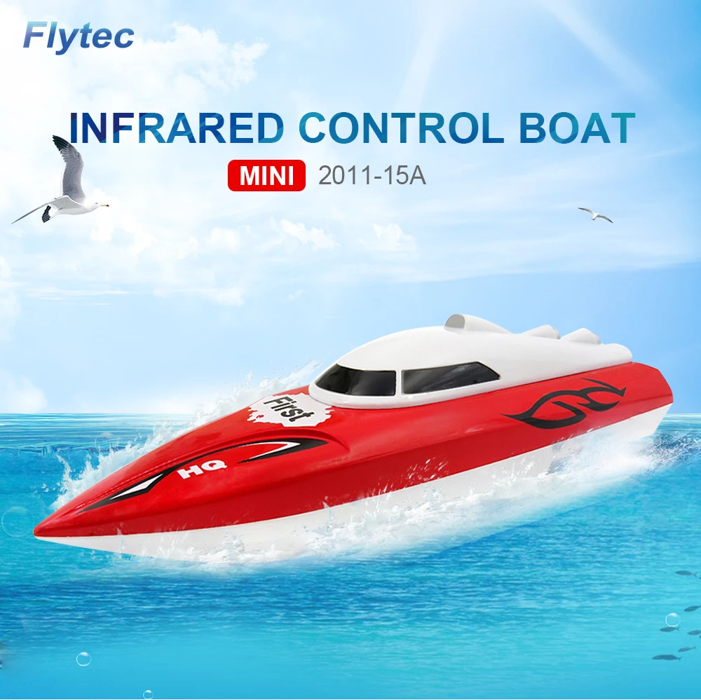 Flytec 2011-15A 27 МГц 4CH 10км/ч Высокая Скорость парусный спорт электрический RC игрушка-корабль гоночная лодка RC для детей