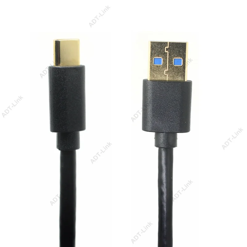 USB 3.1 Type C USB-C Male Connector to Standard USB 3.0 Type A Male Data Cable Fast Charging Cord for Type-C Device 50cm