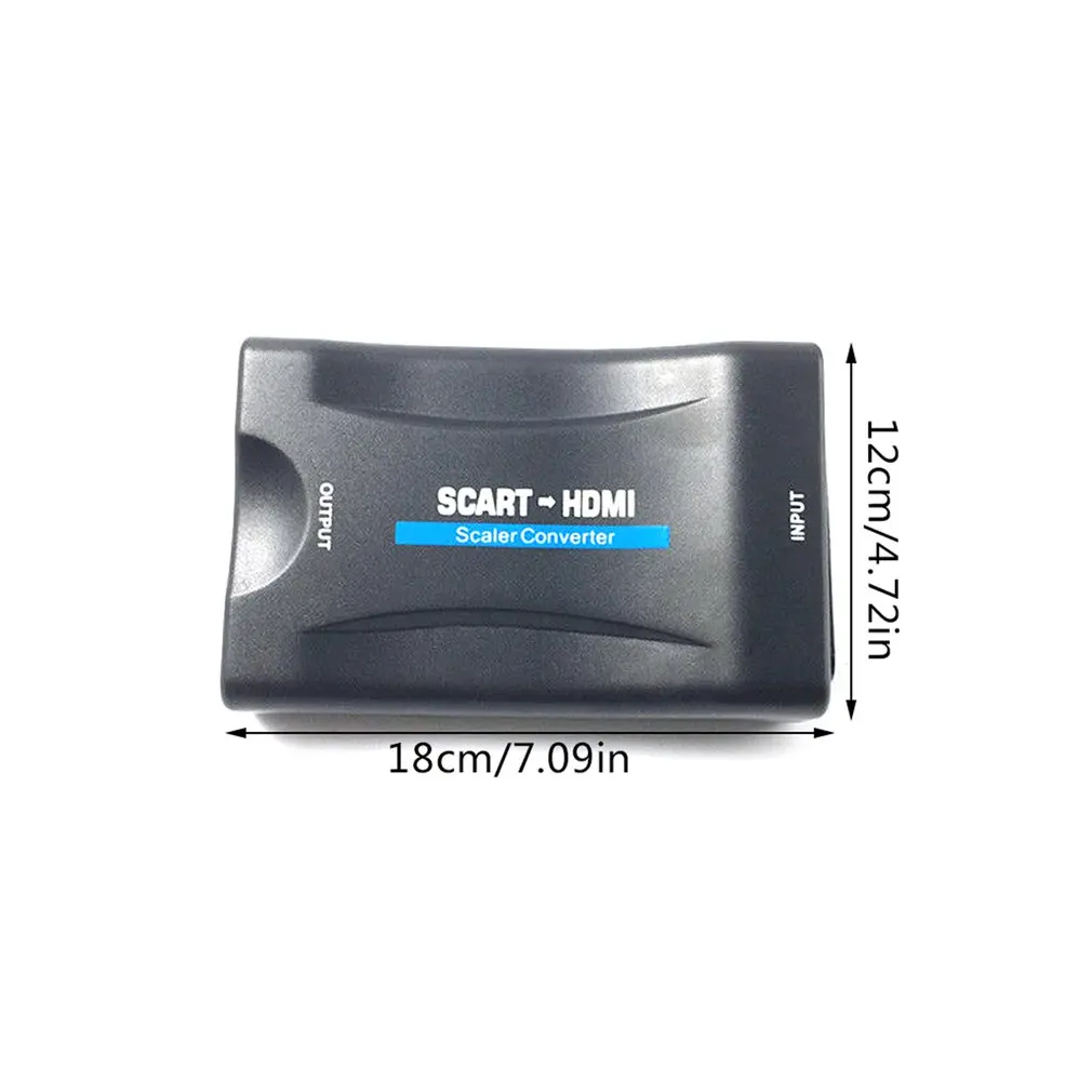  ABS 1080 P Scart convertitore di HDMI Convertitore Audio-video Adattatore di Segnale HD Con Ricaric