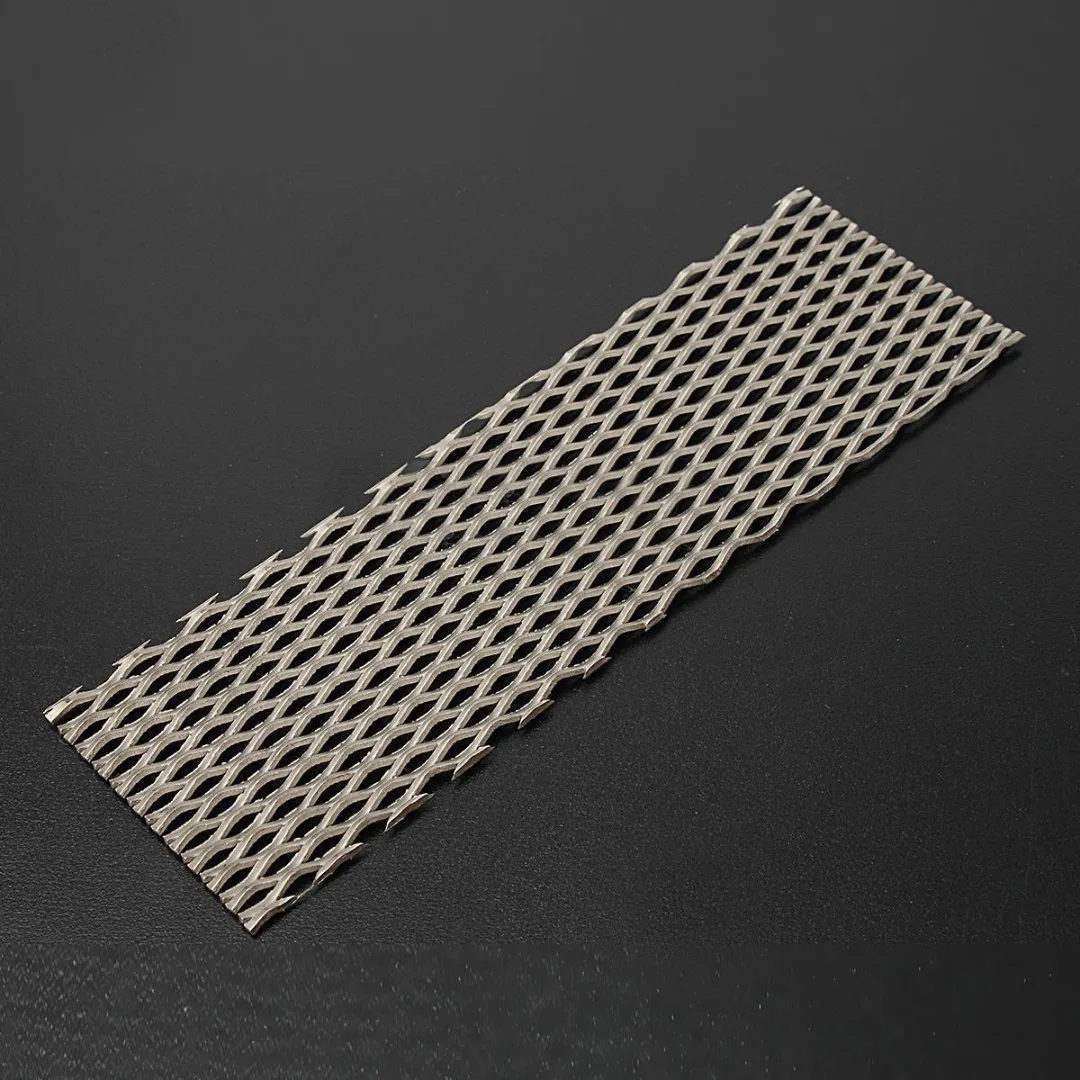 1 Piece Titanium Mesh Sheet Recycled Metal Titanium Mesh Electrode Heat Resistance 50mm x 165mm