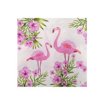 

new color printed napkin Instagram style pink flamingo Western restaurant tissue wedding party Disposable odorless paper tissue