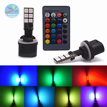 

2pcs Wireless Multi-color RGB 880 H27 5050 12SMD Decoration fog lights Headlight bulb Automobile Fog Light 6000 K 12000 lm 12V