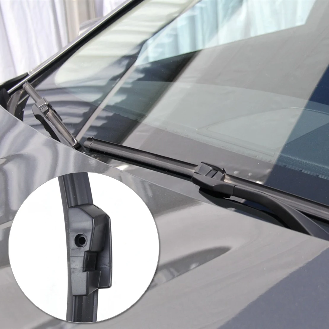 CITALL 26"+18" Frameless Bracketless Steel Rubber Rain Window Windshield Wiper Blade for BMW 5