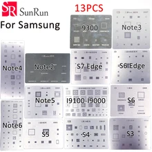 13 шт. BGA прямой трафарет нагрева BGA трафарет для samsung i9300 s3 i9000 s4 Note 3 Note4 S5 S6 Note5 Note6 S6Edge S7Edge