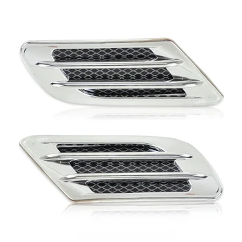 

DWCX Car Side Air Vent Fender Cover Hole Intake Duct Flow Grille Decoration Sticker For Hyundai Kia Rio VW Polo Golf Audi A4 A6