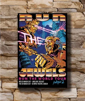 

N0299 Run The Jewels Custom Rap Music Band 8x12 20x30 24x36 Silk Poster Art L-W Canvas Print Decoration