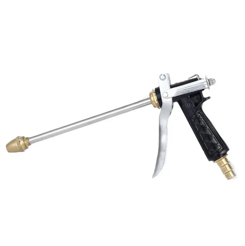 

Household high pressure water gun gardening watering copper alloy long rod high pressure car wash water gun