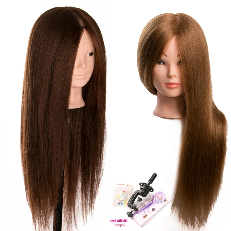 Mannequin training head hair