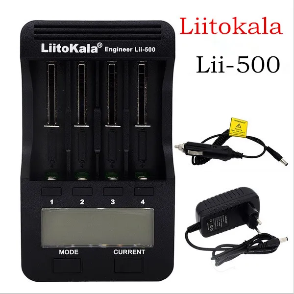 Liitokala lii 500 LED display charger For 1 2 V 3 V 3 7 V 4