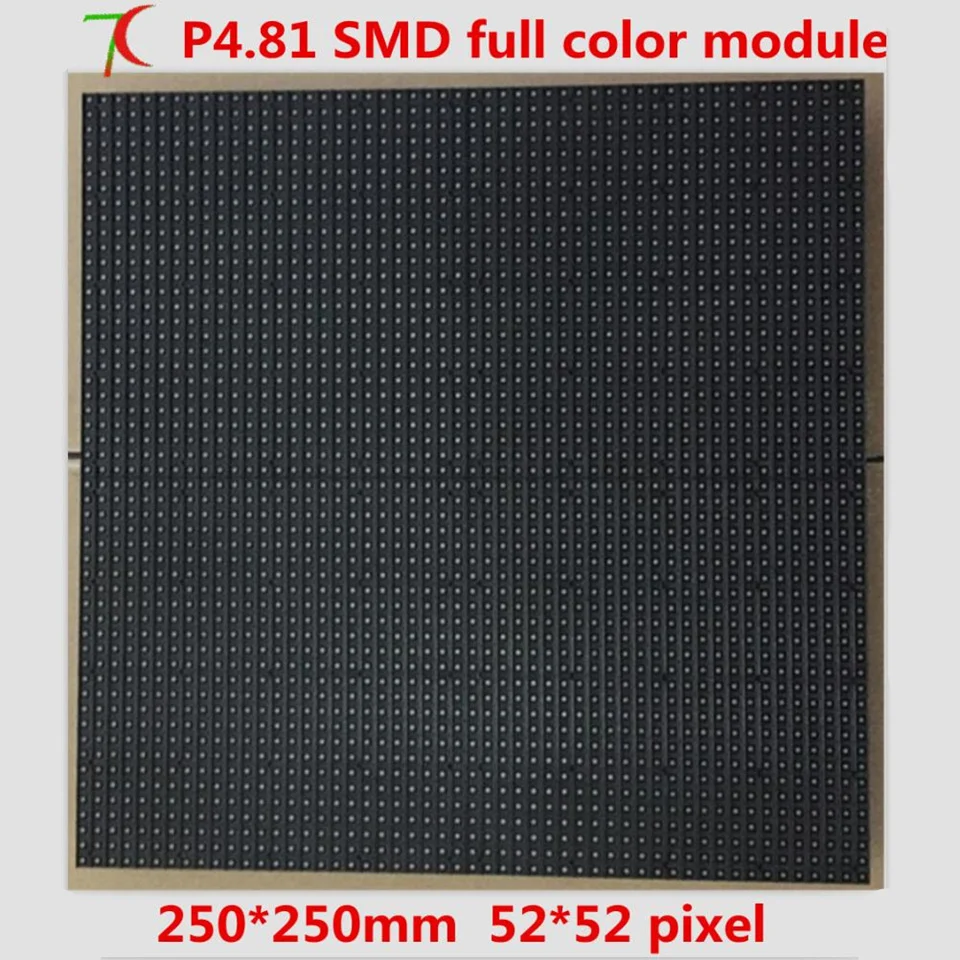 

Normal brightness P4.81 indoor 16scan full color 250*250mm led board use smd2121 lamps ,1200cd
