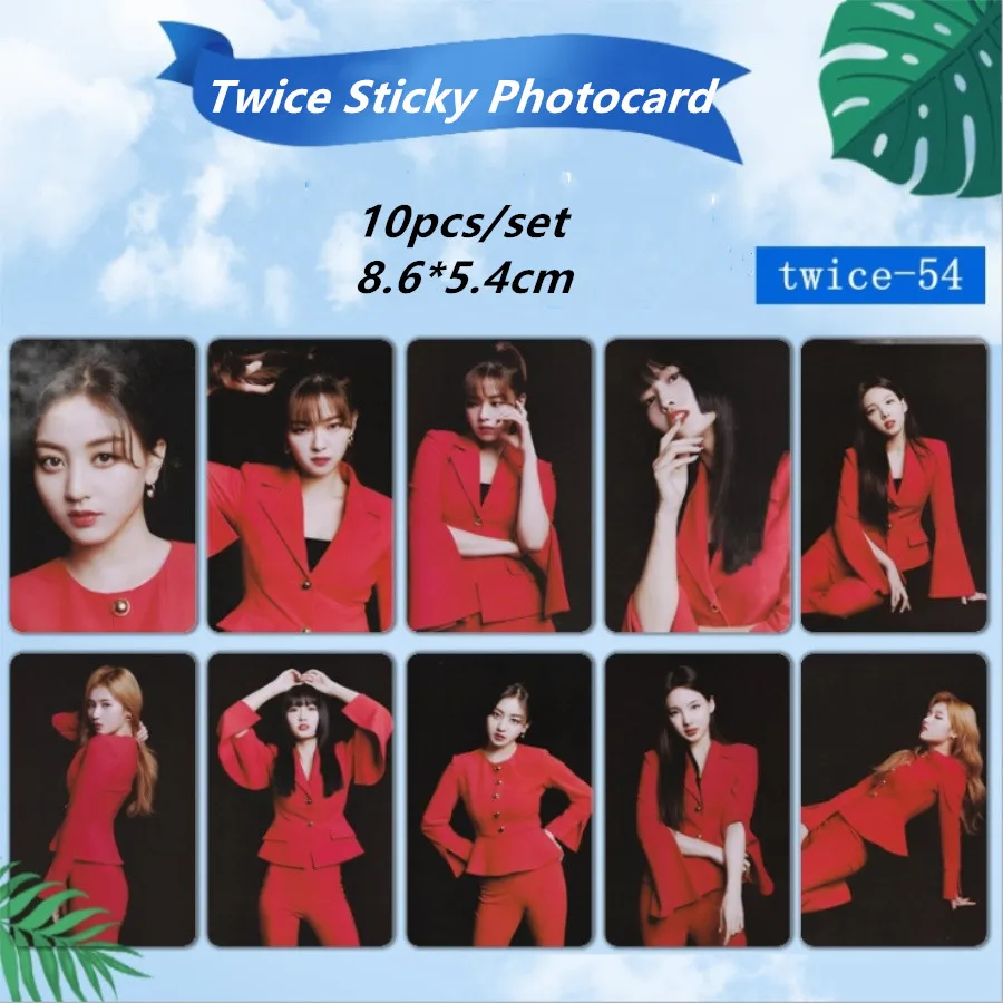 

Kpop Twice Fancy You HD Photocard Sticker Momo Mina Photo Stikcy Card Sana Nayeon Crystal Card Sticker