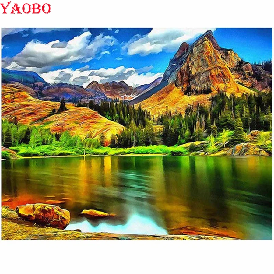 Природные пейзажи Diy Алмазная вышивка 5D алмазная картина крестиком полностью