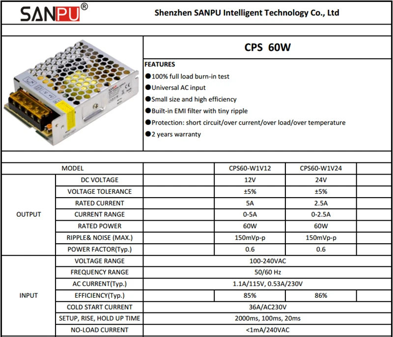 SMPS тонкий 24 В постоянного тока источник питания 60 Вт 24 В Трансформатор SMPS AC DC 24 Вольт Светодиодный драйвер 24 В 2A IP20 для Светодиодный s светильник полосы в помещении