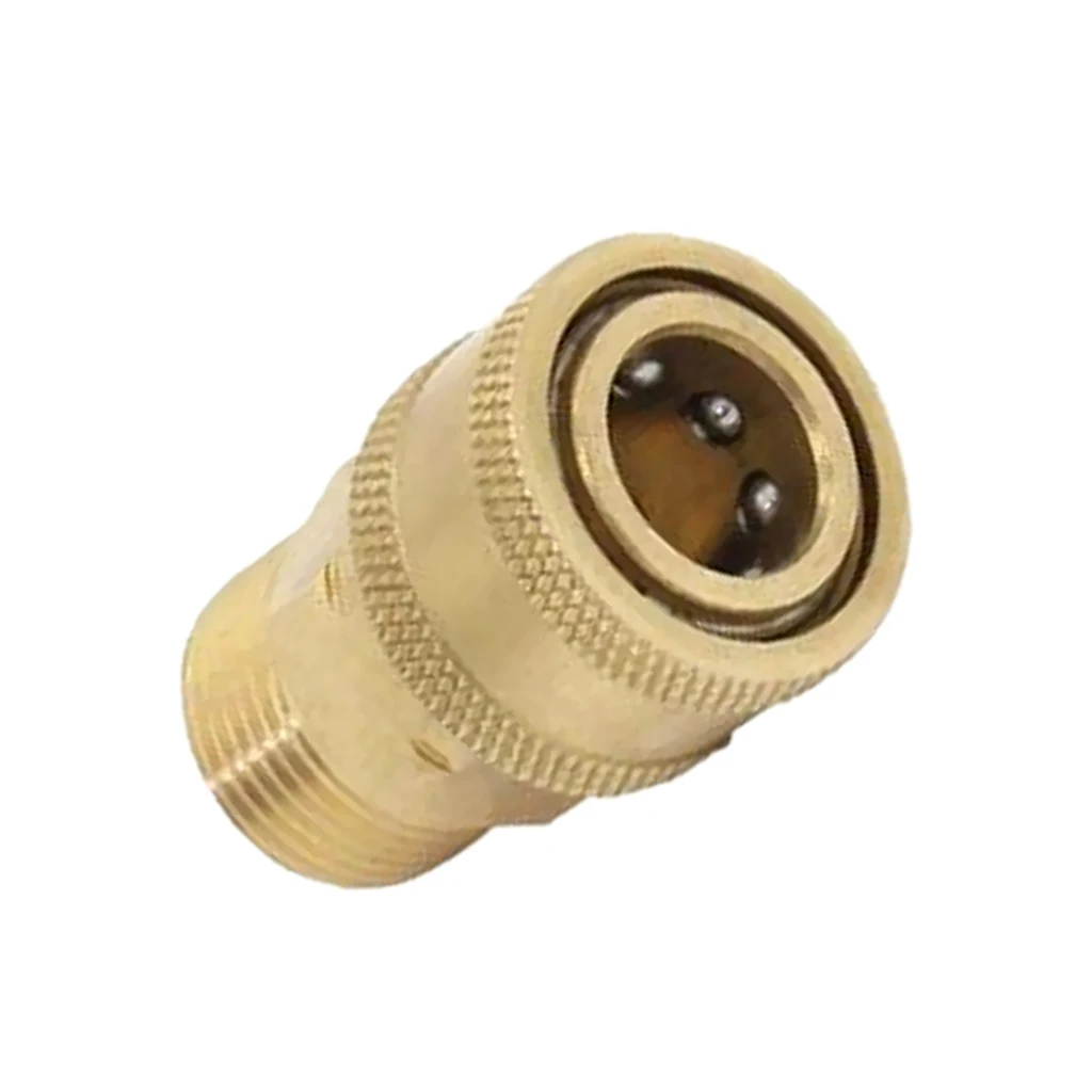 Pressure Washer Quick Release Mini M22 Female to 1/4 Male Brass