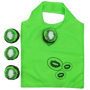 

70PCS / LOT Shopping Bag Foldable Green Eco Storage Bag Reusable Tote Pouch Handbags Banana Cheery Grape Kiwi Pineapple