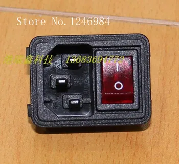 

[SA]RICHBAY AC AC outlet triangle with a red card combo socket switch R-301SN--50pcs/lot