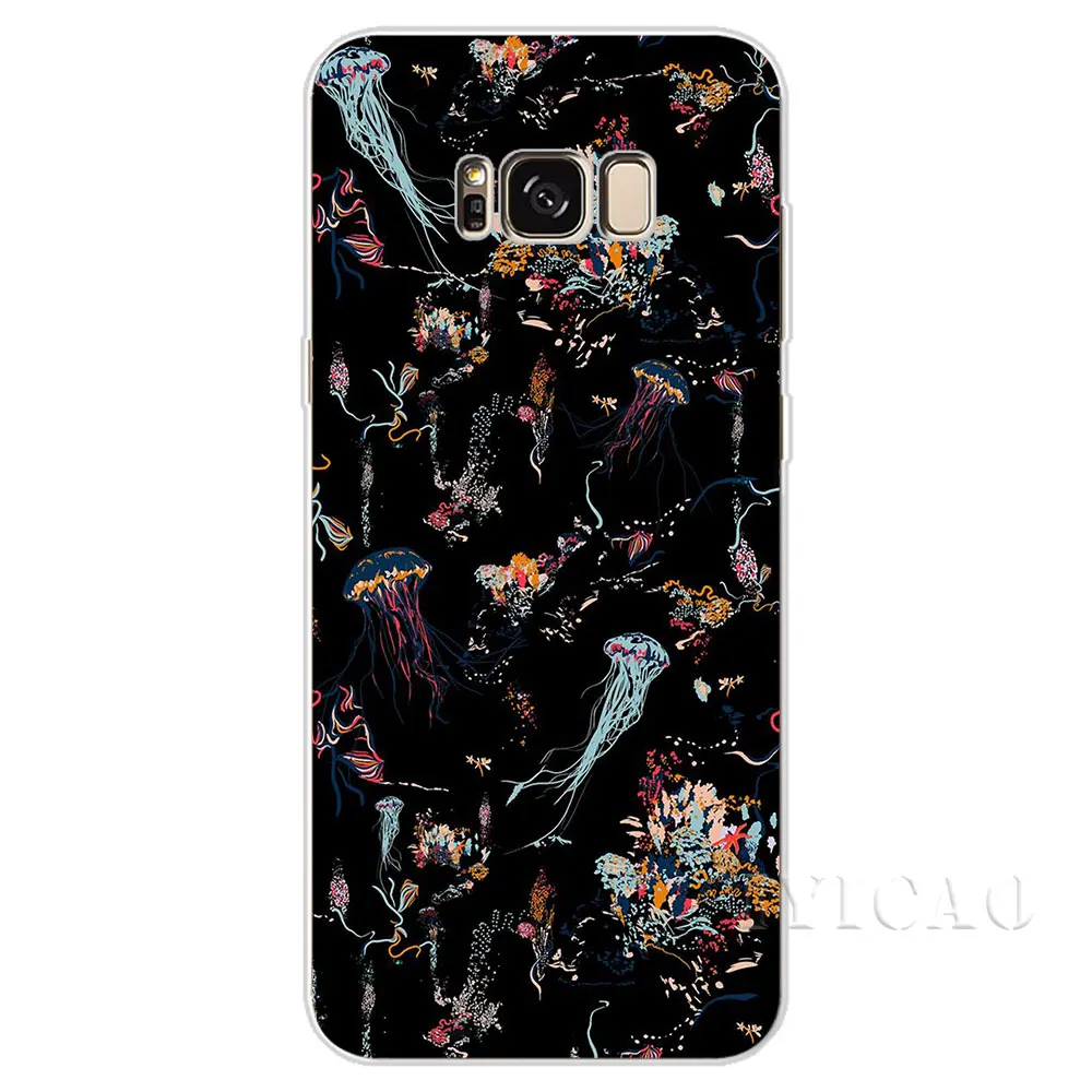 IYICAO животных Медузы печати Жесткий Чехол для Samsung Galaxy A3 A5 2015 2016 2017 A6 A7 A8 A9 плюс 2018