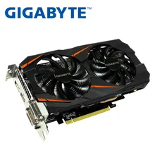 Использованная Видеокарта GIGABYTE GTX 1060 3GB видеокарта карта для nVIDIA Geforce GTX1060 OC GDDR5 192Bit Hdmi видеокарта 1050ti