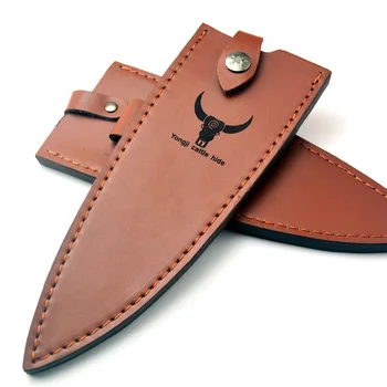 

EDC Cowhide Knife Scabbard Fixed Blade Straight Knife Holder Outdoor Belt Loop Hunt Tools High Quality Leather Camping Equipment