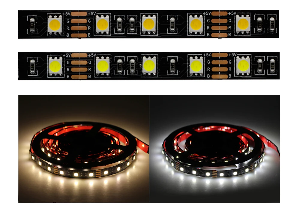 USB 5 В Светодиодная лента 5050 50 см 1 м 2 м 3 м 60 Светодиодный s/m USB источник питания с переключателем для DIY шкаф/спальня/освещение в ванной комнате