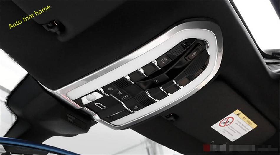 

High Quality For Porsche Cayenne 2015 2016 2017 Roof Front Reading Light Lamp Decoration Frame Cover Trim 1 Piece