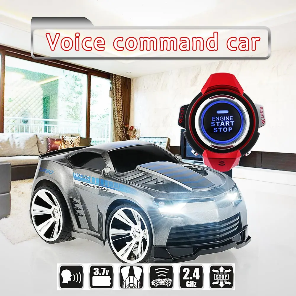 New RC Car with smart watch car voice control car with LED head light Smart watch voice command kid best gifts vs 48400 48500