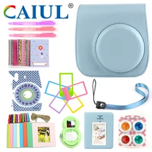 Caiul (10 in 1 )Shoulder Soft Camera case&Accessories For Fujifilm Instax Mini8/Mini8+/mini9 with Retro pattern