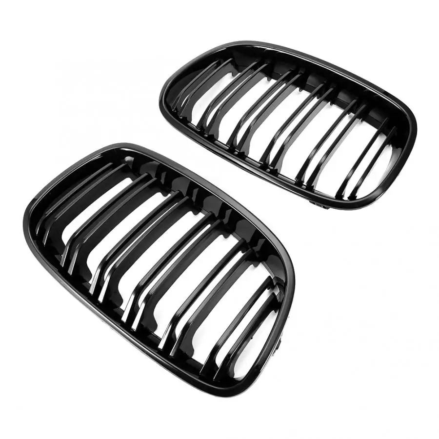 

Car Front Hood Kidney Sport Grille Dual Line Grill Fit for F20 F21 1 Series 2011 2012 2013 2014 Car Mesh Grille