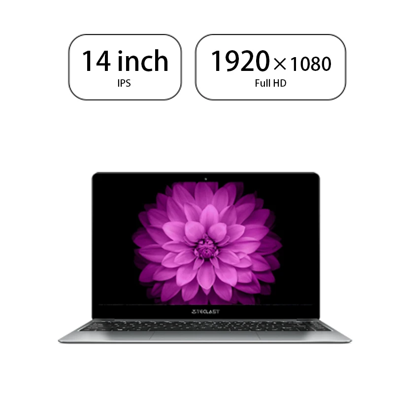 Ноутбук Teclast F7 Plus 14,0 ''Windows 10 Thuis Versie Intel Gemini Lake N4100 четырехъядерный 1,1 ГГц 8 Гб ram 256 ГБ SSD