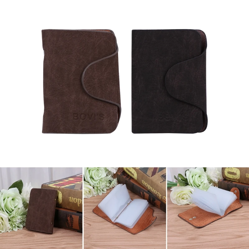 

THINKTHENDO Business ID Credit Card Holder Card Wallet Purse 20 Cards Slots Pocket Case Gift