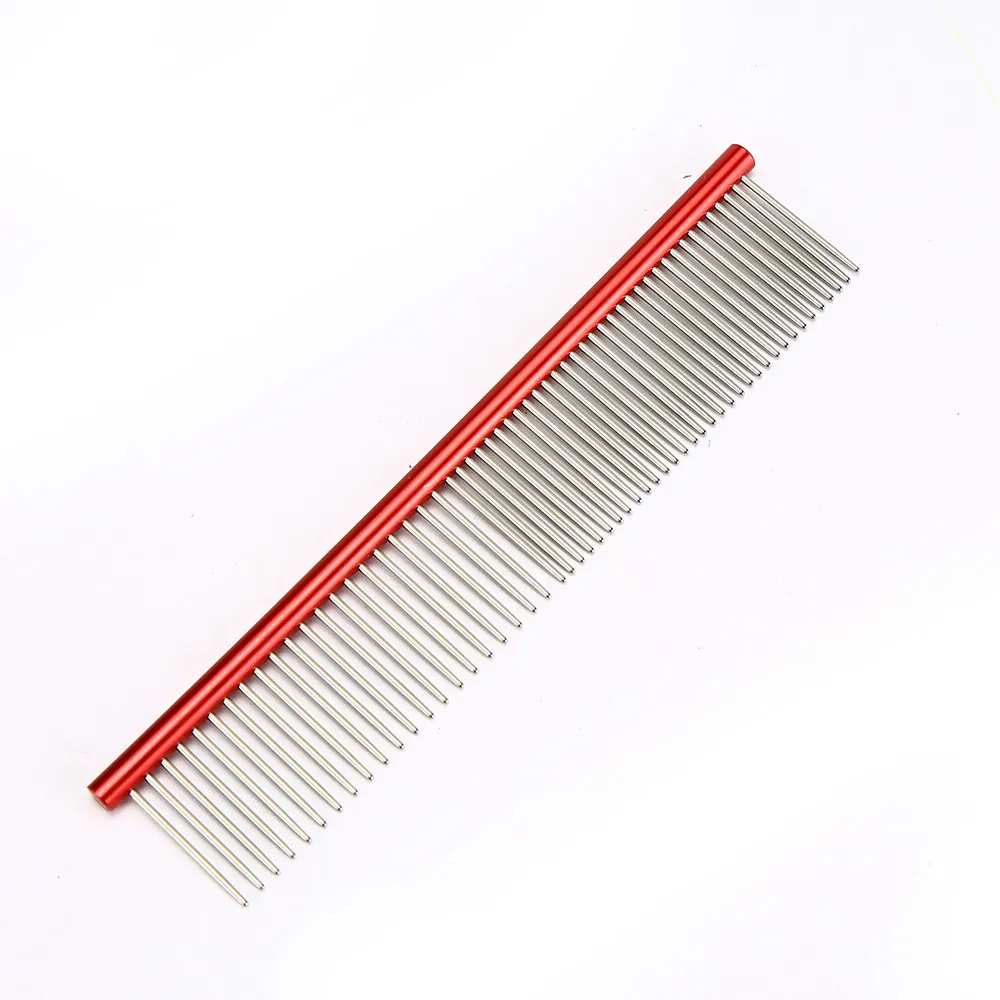 Dog Comb Hackle for Cat Pet Combs Stainless Steel Pets Cleaning Tool Dogs Cats Deshedding Brush Grooming Comb ZX0006