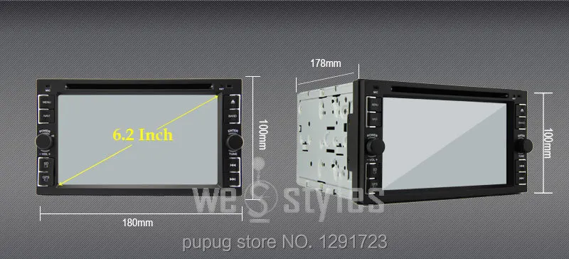 Best 2015 HOT sale GPS Navigation 2 DIN Car gps stereos 6.2