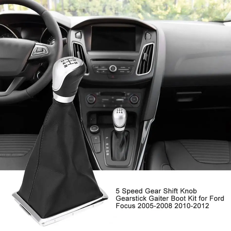 5&6 Speed Gear Shift Knob Stick Lever Boot Cover 2005 2008 2010 2012