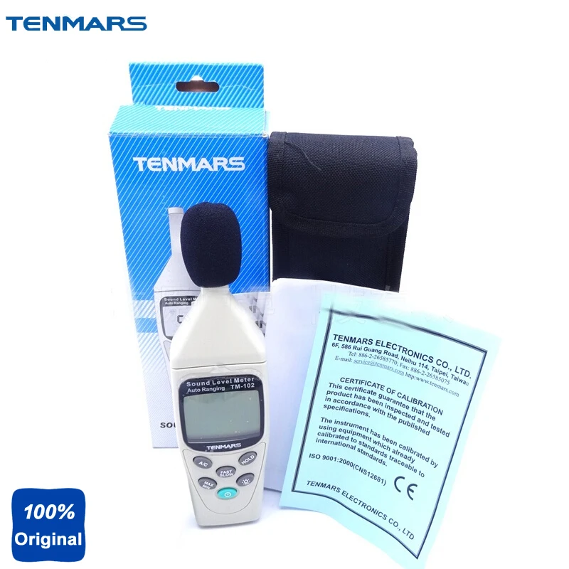 Измеритель уровня звука с автонастройка IEC 61672, Тип II tm102