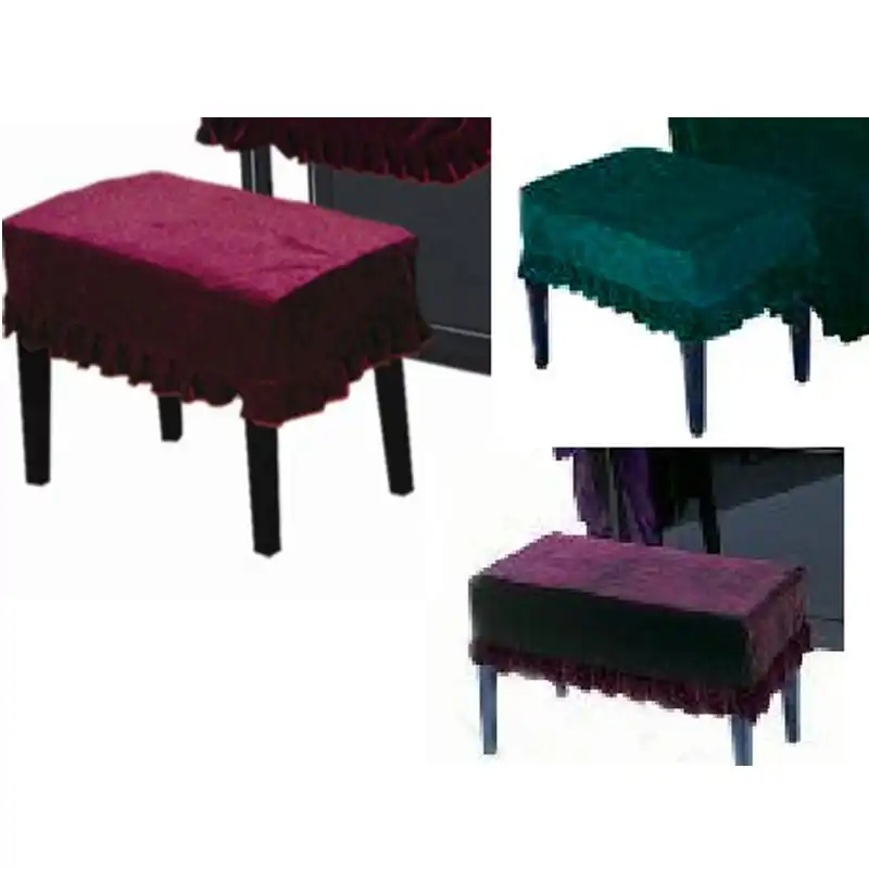 Pleuche Piano Stool Bench Cover Rectangle Seat Chair Dust Protective Sleeve