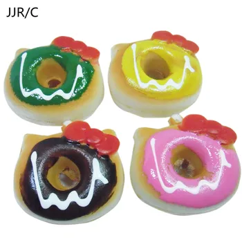 

JJR/C 8 cm Cat Shape Soft Color Bread Donut Shaped Slow Rising Cream Smelly Toys For Children Top Gifts Available children