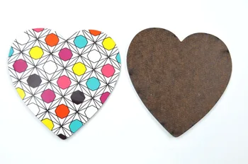 

100pcs/lot DIY sublimation blank Wooden table placemat coaster kitchen accessories mat cup bar mug drink pads Coaster