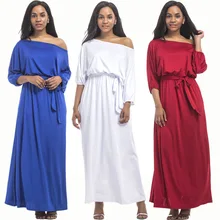 H And M Red Dress Get Free Shipping On Aliexpress H Tunic Long Dress Bandage Maxi Solid Off Shoulder Size Europe