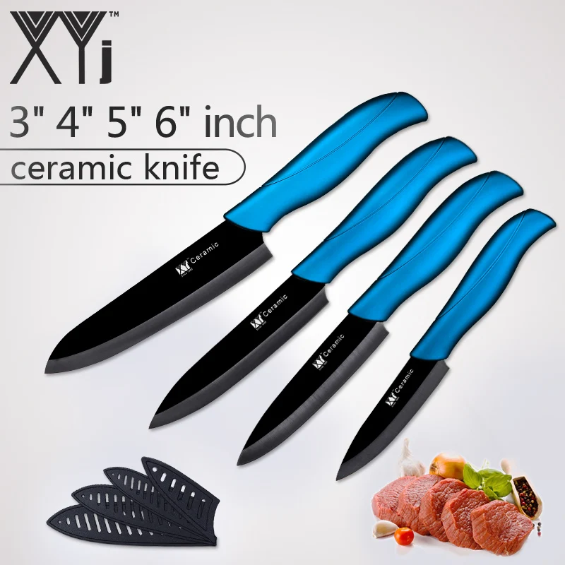 Кухонные ножи xyj керамический нож 3 &quot4&quot 5 &quot6&quot дюймов циркониевый японский с