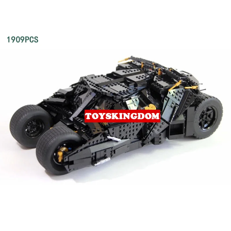 

DC comic movie Deluxe Batman THE DARK KNIGHT Batmobile building block model Joker figures bricks 76023 toys collection