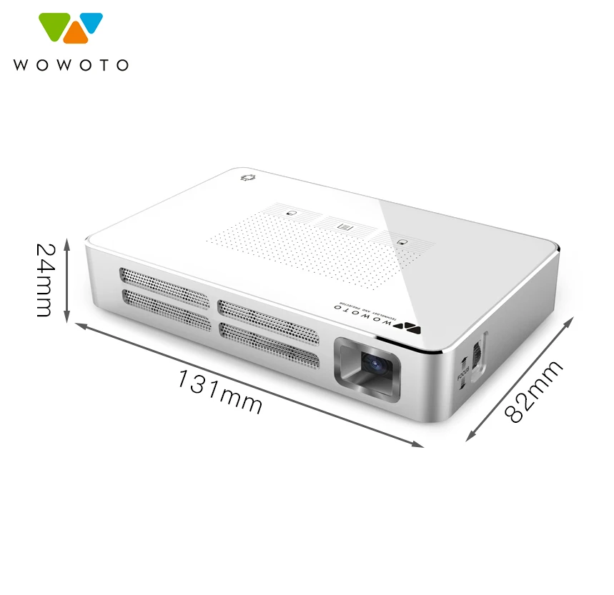 WOWOTO Home Mini pico projector 854*480 Resolution Wi-Fi Bluetooth LED Portable HD for Home Cinema Manual focus Optional WOWOTO Home Mini pico projector 854*480 Resolution Wi-Fi Bluetooth LED Portable HD for Home Cinema Manual focus Optional