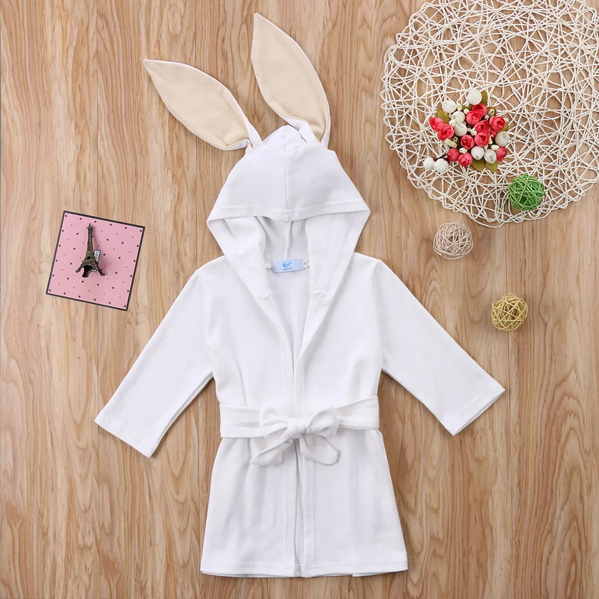 Для мальчиком и девочек с животными jurk meisje Robe Mariage Enfant Vetement FILLE белого кролика с длинными рукавами на осень с длинными ушами, Дети полотенце с капюшоном банное Полотенца купальный Мёд для малышей