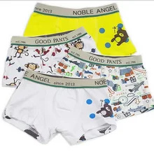 Детское нижнее белье для малышей модные мягкие хлопковые детские милые трусики с рисунками трусы для мальчиков, 6 шт./партия