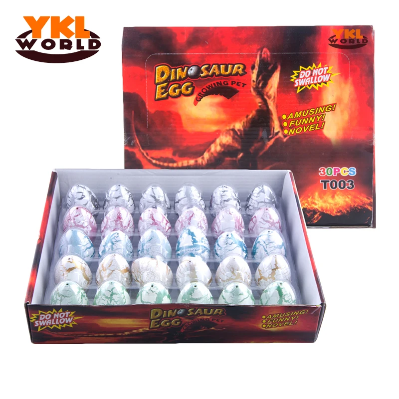 30pcs/set Water Hatching Inflation Dinosaur Egg Crack Grow Hatching
