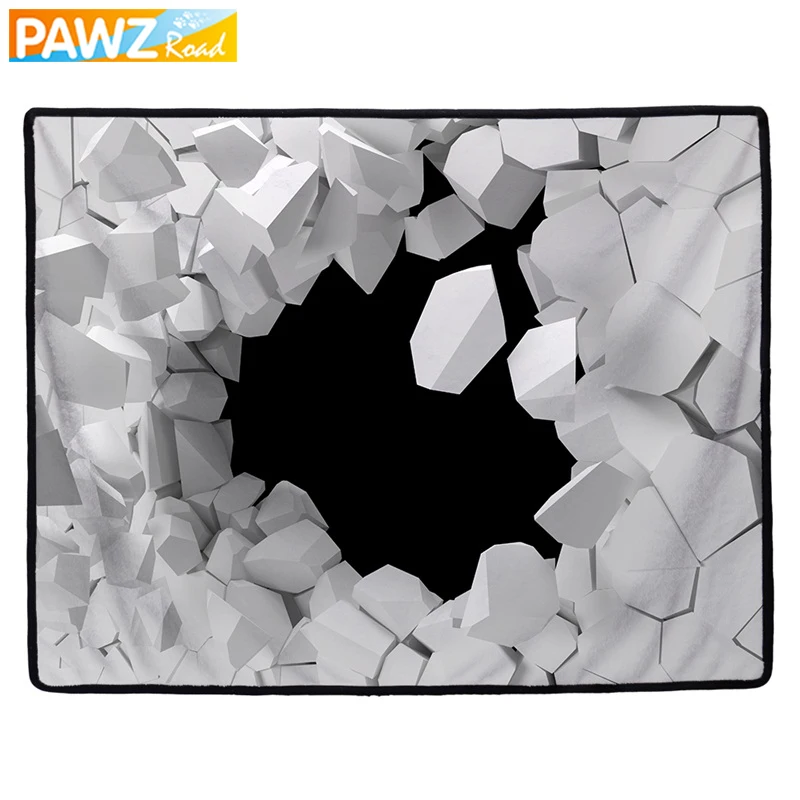 cheap Unique 3d Printed Pets Mat Warm Soft Universal Design Pet Dog Cat Puppy Mat Blanket Bed House Sofa Warm Pet Cushion Towel Cover