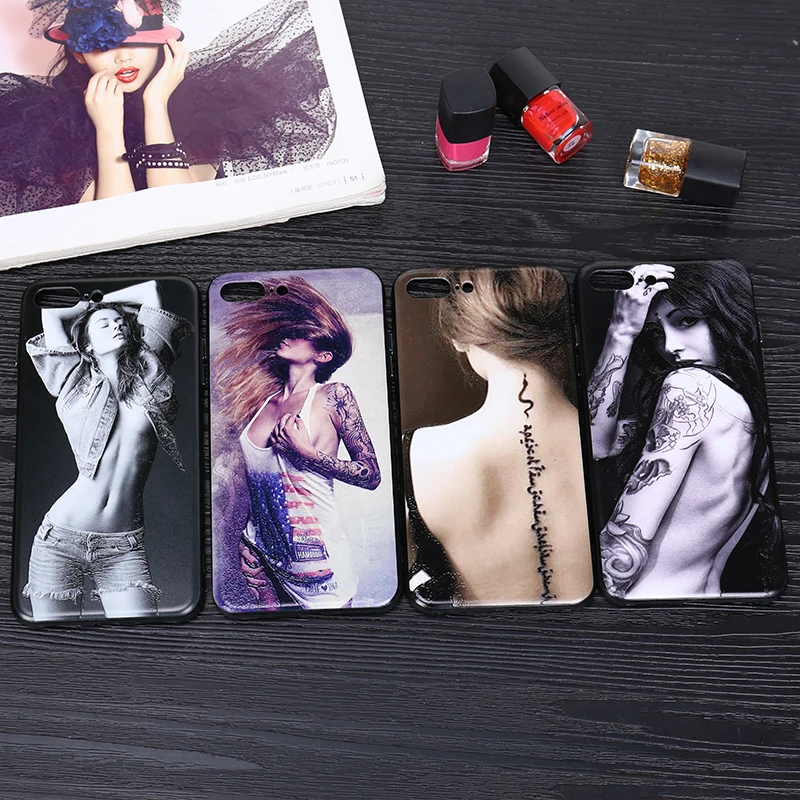 

Sexy tattoo Girl beatiful body case for iphone X XR XS Max 6 6s 7 8 plus
