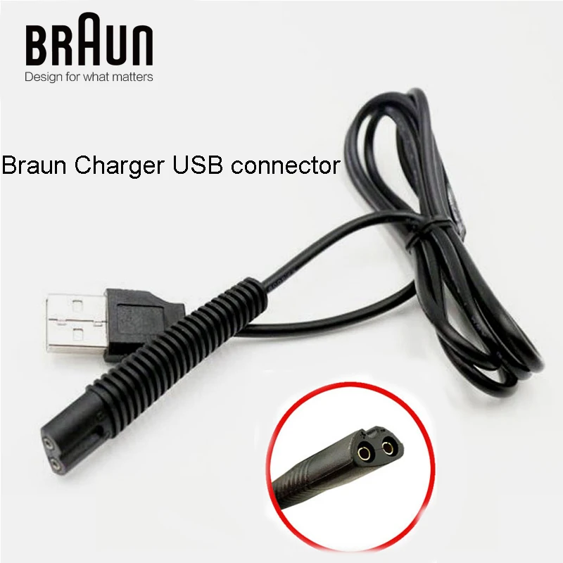 Зарядный usb разъем Braun подходит для всех электробритв Bruan (адаптер не входит в