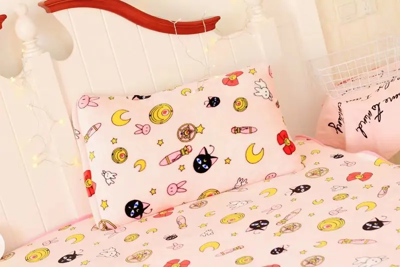 Sailor Moon плюшевый мультяшный плюшевый мягкий креативный фаршированный чехол для подушки, одеяло для кондиционирования воздуха, одеяло, зимняя теплая кукла-полицейский для сна